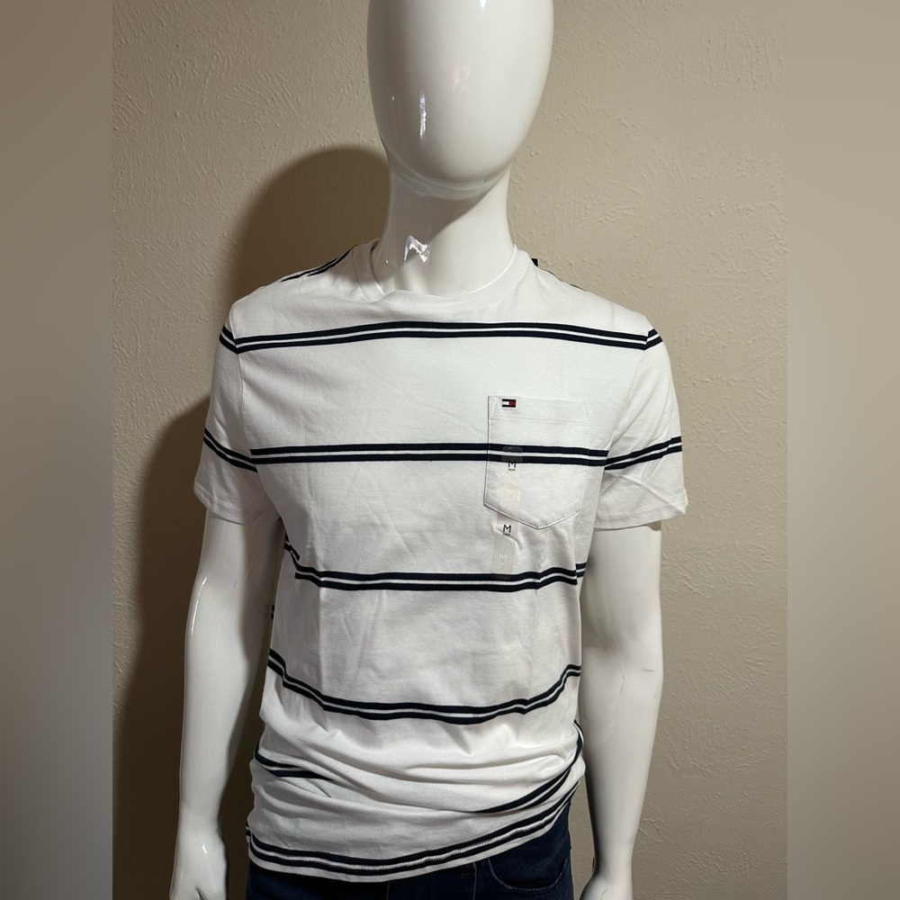 White strip Men’s T shirt Tommy H